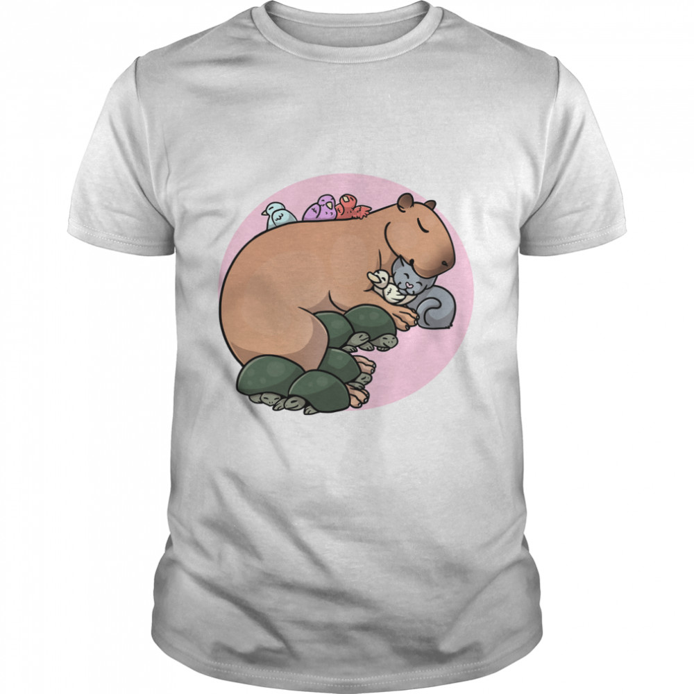 Capybara Snuggles Classic T-Shirt