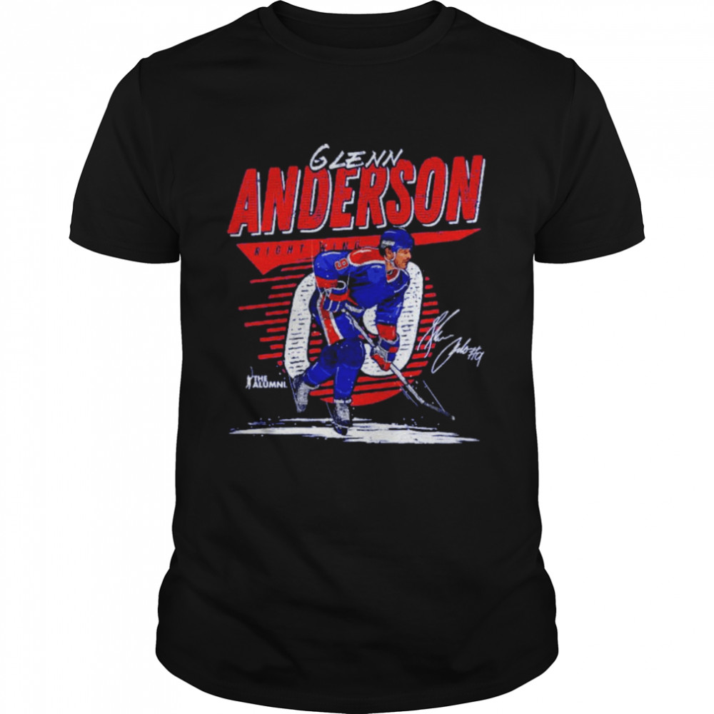 Glenn Anderson Edmonton Comet Hockey Signatures  Classic Men's T-shirt