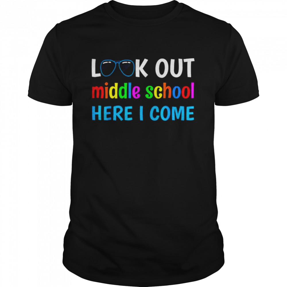 Middle school look out middle school here I come shirt Classic Men's T-shirt