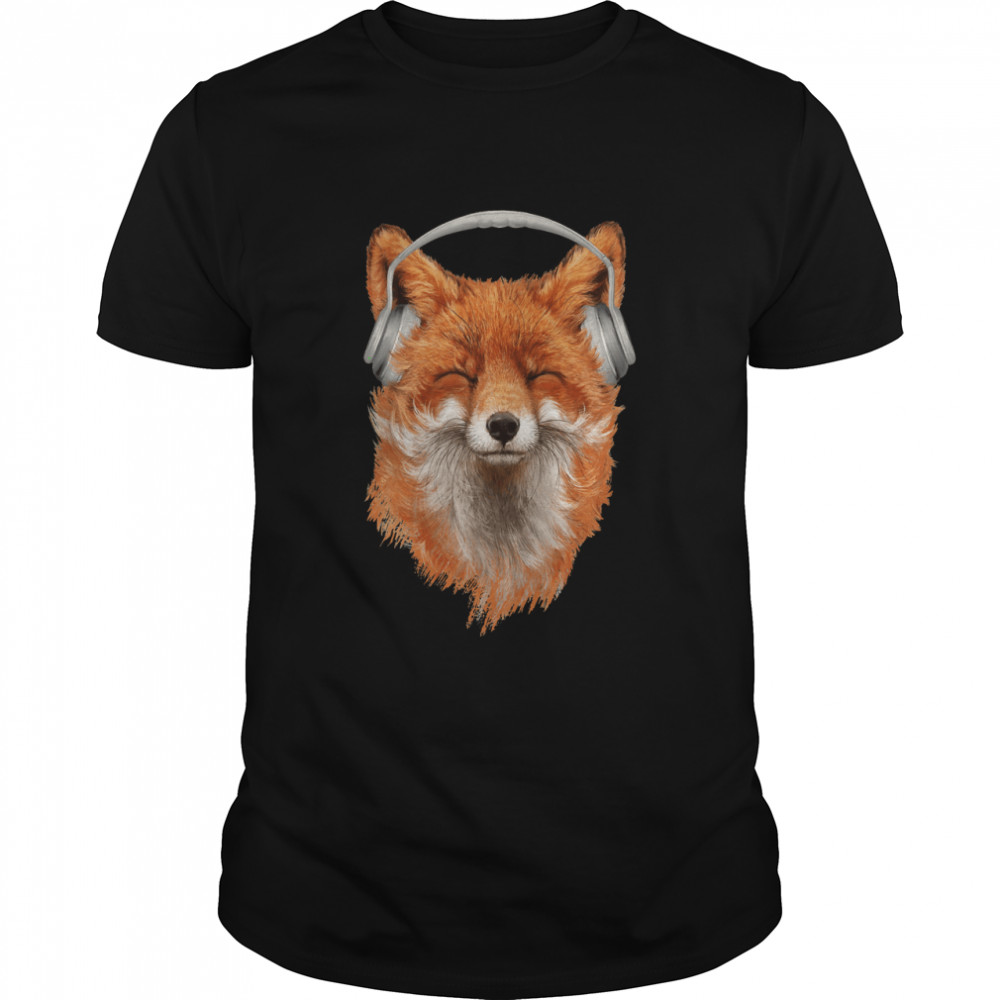Smiling Musical Fox Classic T-Shirt