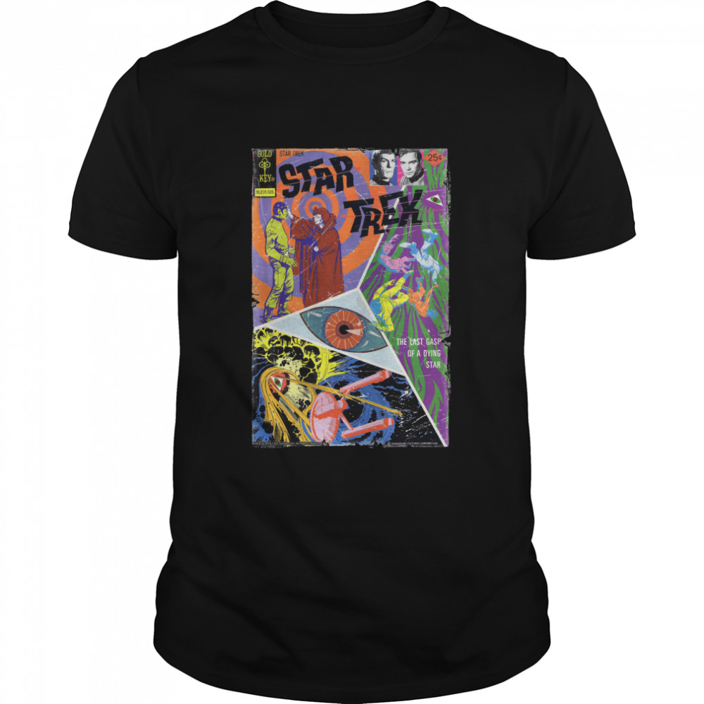 Star Trek Original Series Abstract Vintage Comic Book Cover Classic T-Shirt
