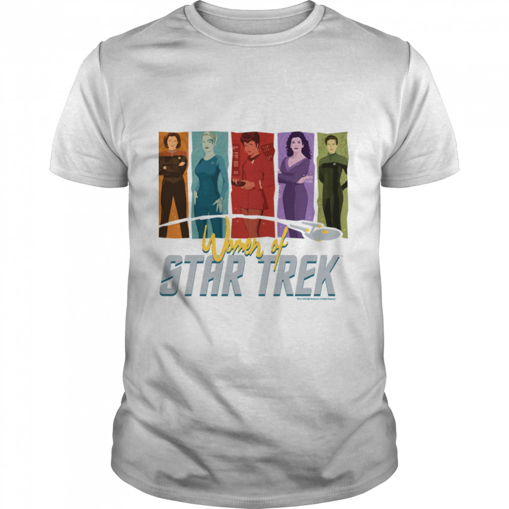 Star Trek The Women Of Star Trek Colorful Panels Classic T-Shirt