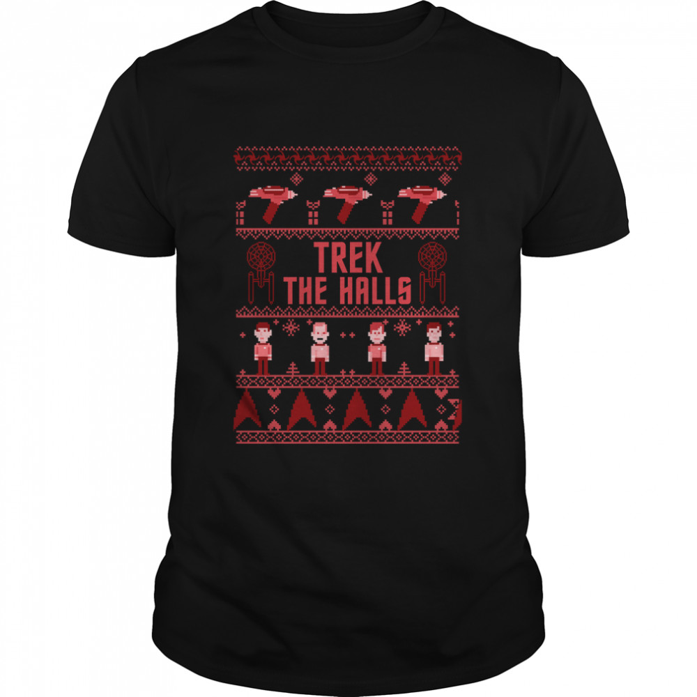 Star Trek Trek The Halls Logo Ugly Christmas Sweater Classic T-Shirt
