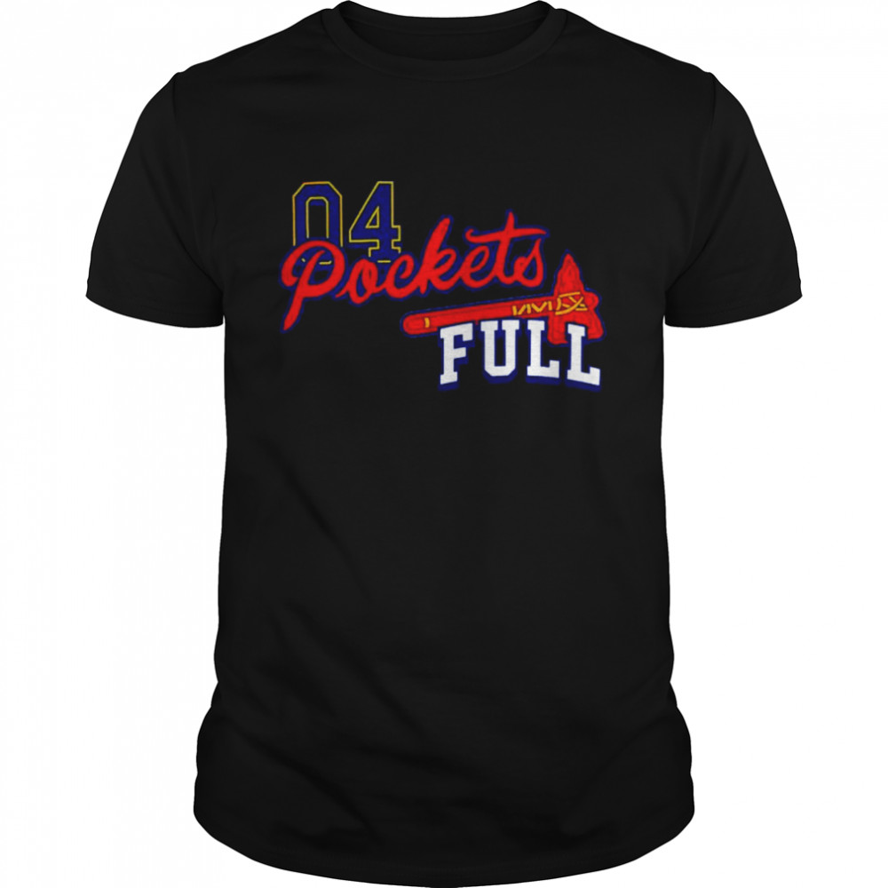 Atlanta Braves Jeff Blauser 4 Pockets full shirt