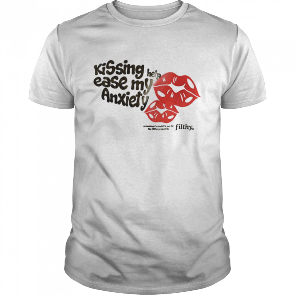 Kissing Help Ease My Anxiety shirt Classic Men's T-shirt