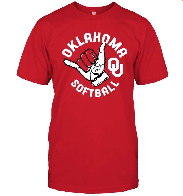 Oklahoma Sooners Softball Jocelyn Alo Sooner Shaka Shirt