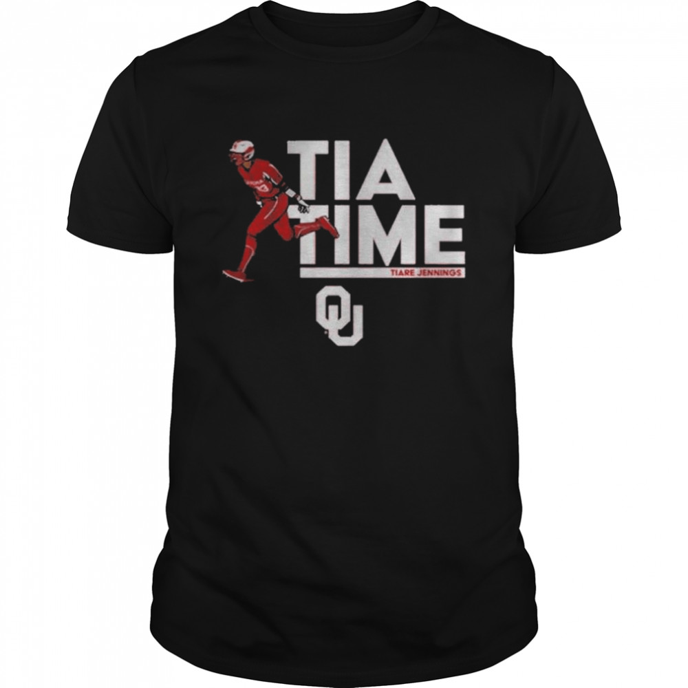 Oklahoma Sooners Softball Tiare Jennings Tia Time T-Shirt
