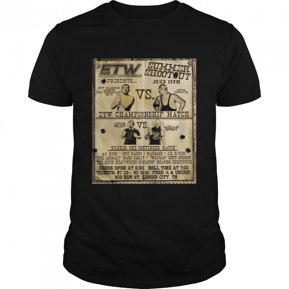 Retro Design 2015 Wrestling Etw shirt