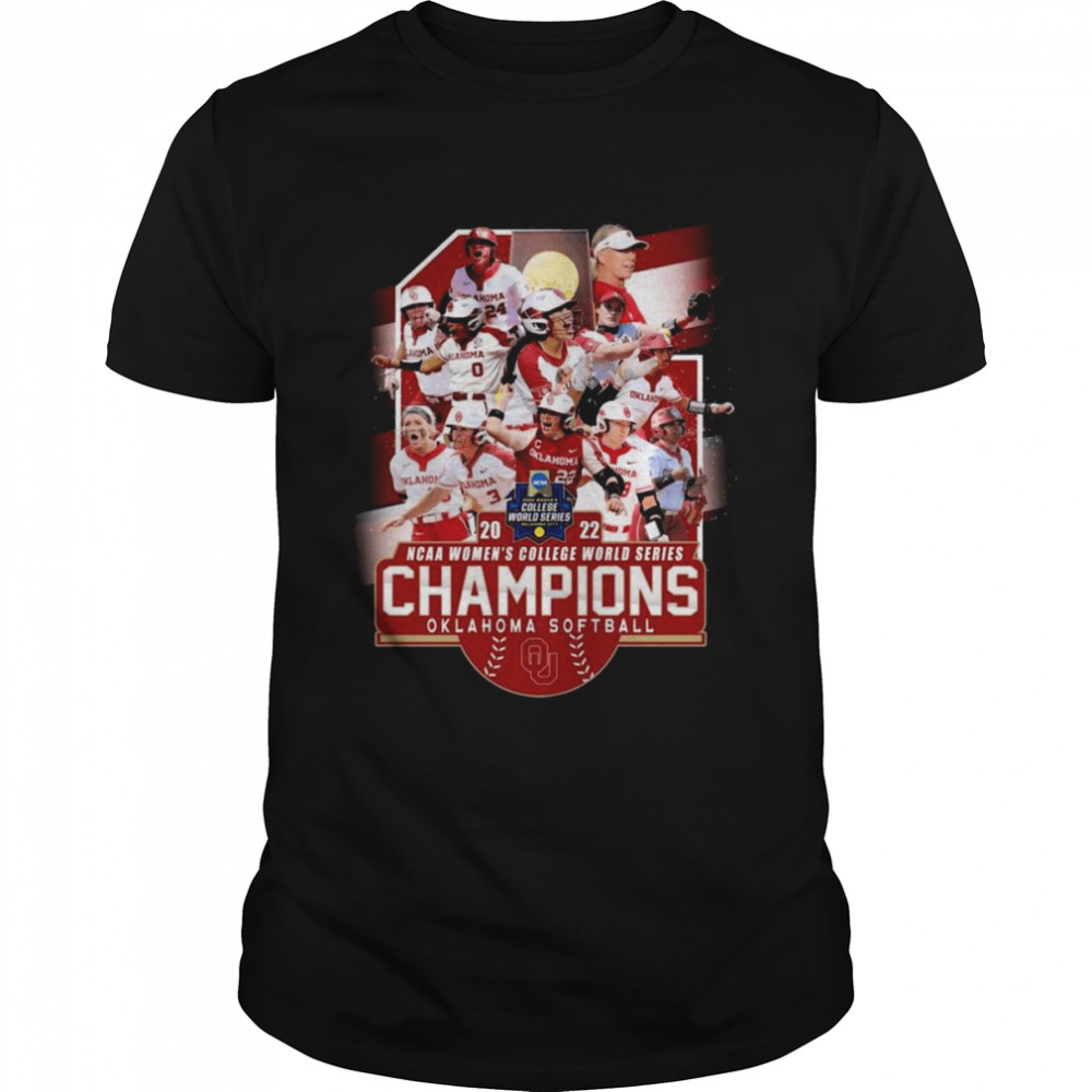 2022 NCAA Women’s College World Series Champions Oklahoma Softball Team  Classic Men's T-shirt
