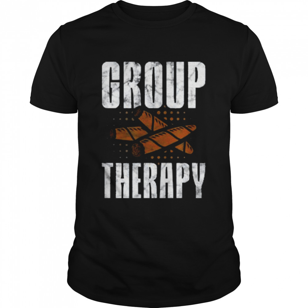 Cigars Smoker Group Therapy Cigarettes Tobacco Smoke Grunge Shirt