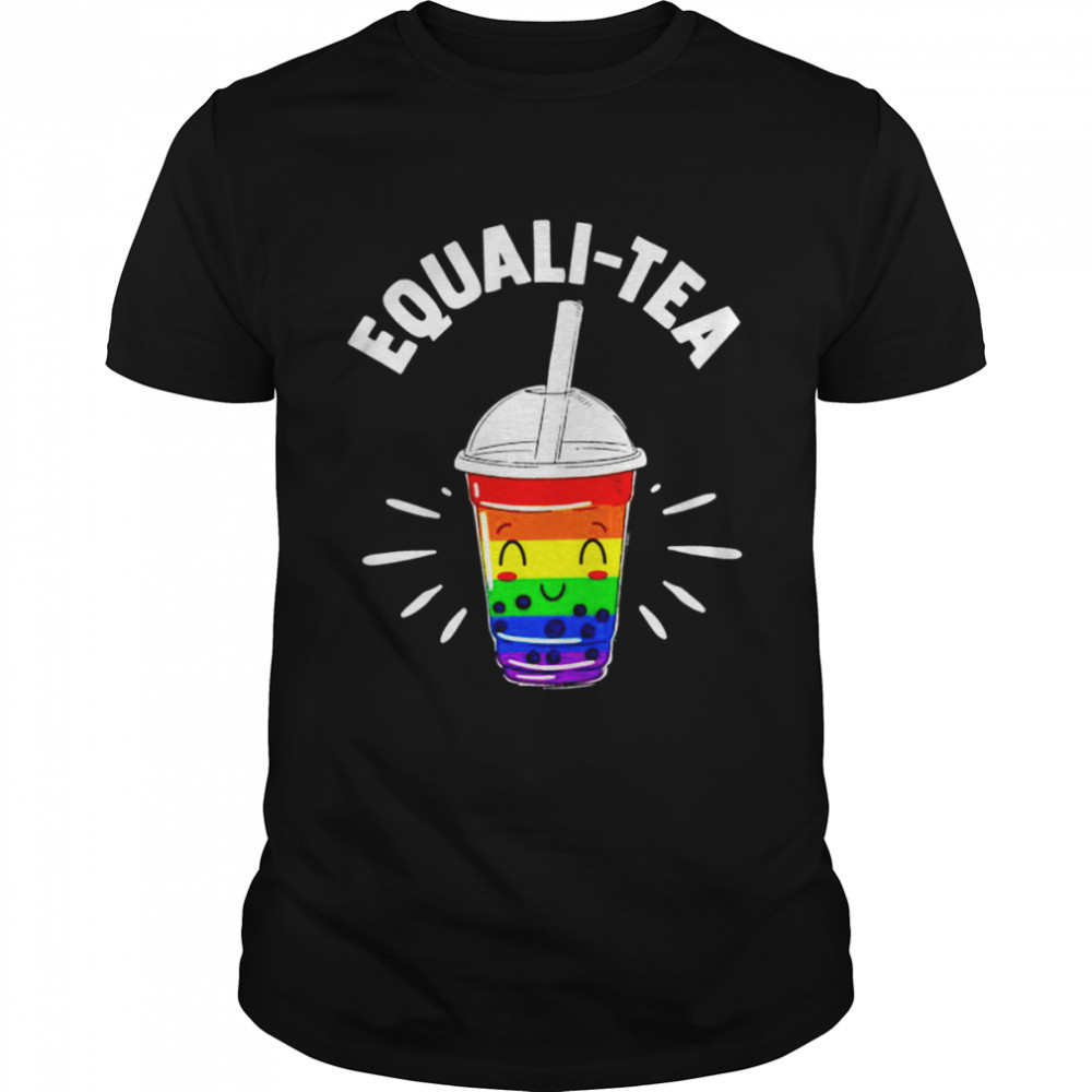 Equali-Tea Boba Tea LGBT  Classic Men's T-shirt