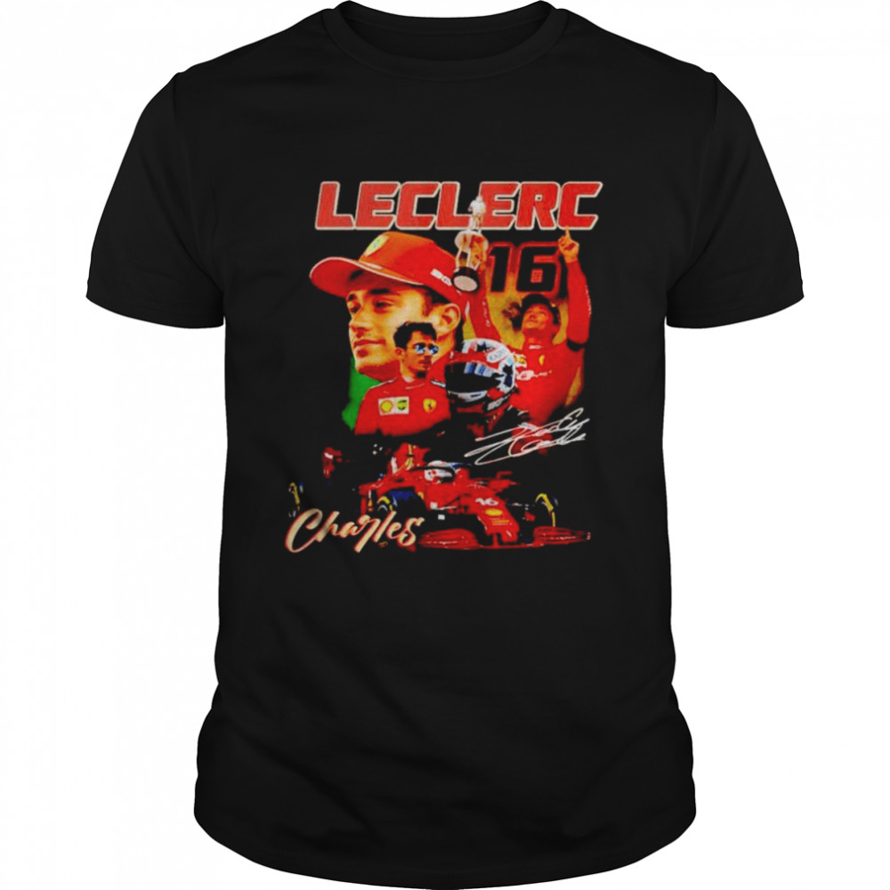 Charles Leclerc Driver Racing Championship Formula Racing signature shirt