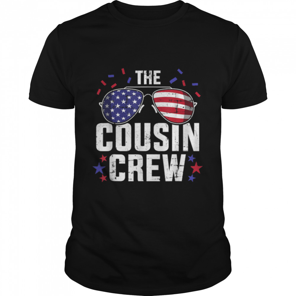 Cousin Crew 4Th Of July Patriotic American Family Matching T-Shirt B0B3Ss3W3B