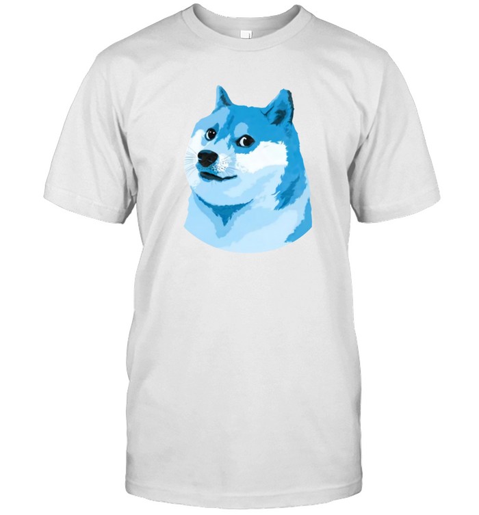 Elon Musk Blue Dogecoin T Shirt
