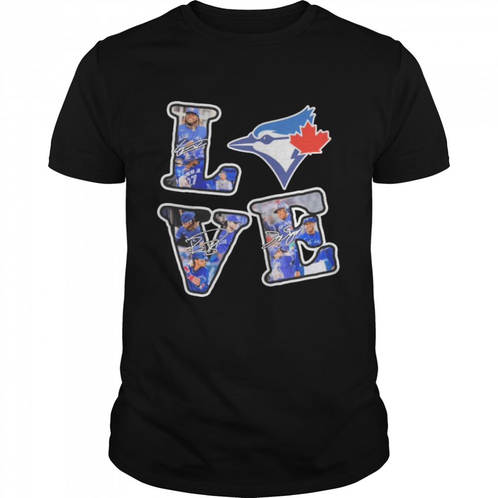 Love Toronto Blue Jays Team Signatures  Classic Men's T-shirt