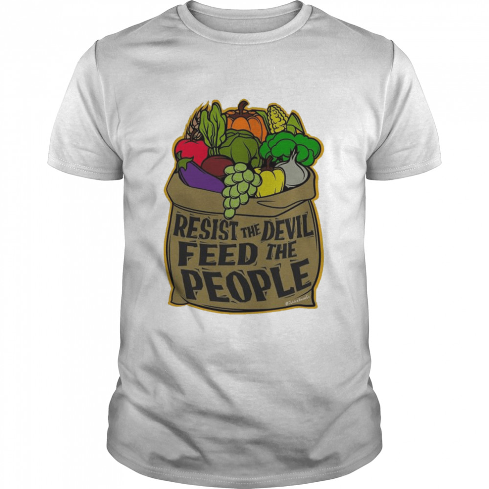 Resist The Devil! Feed The People! Full Color T- Classic Men's T-shirt