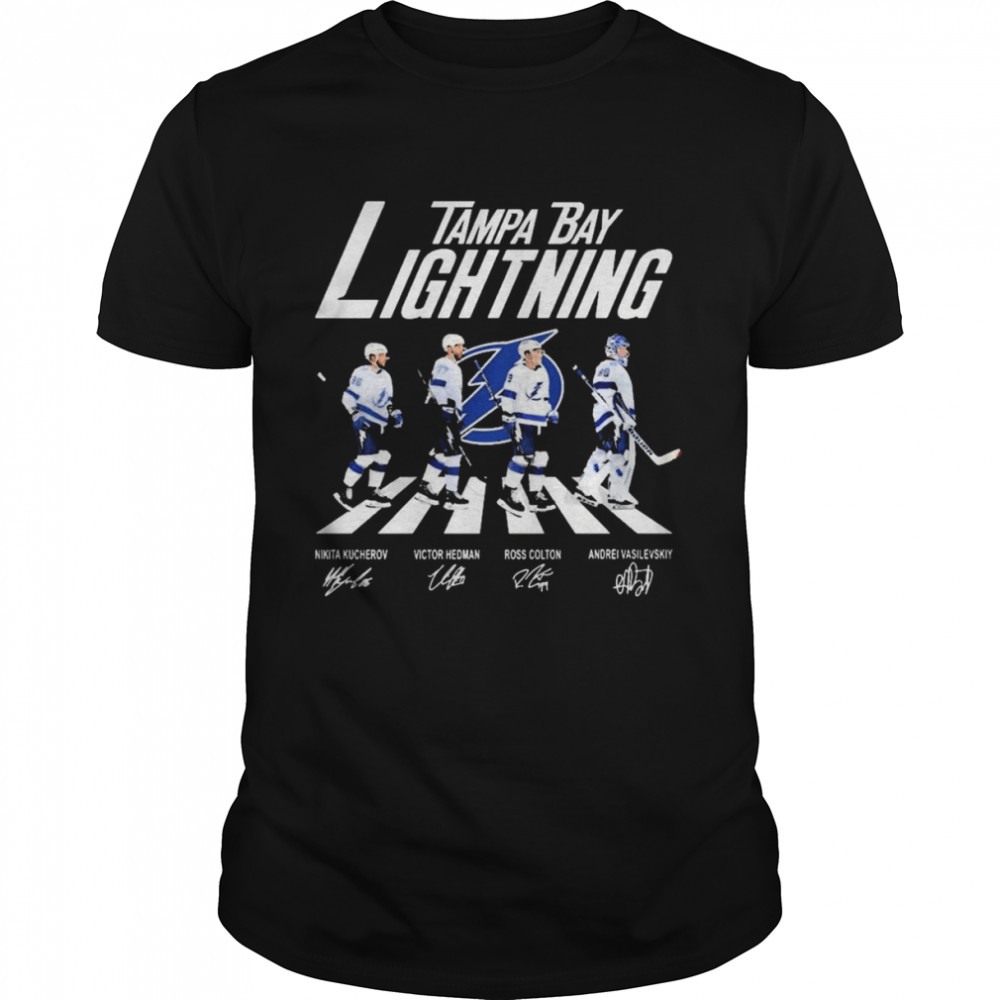 The Tampa Bay Lightning Hockey Team Eastern Champions Abbey Road Signatures Shirt