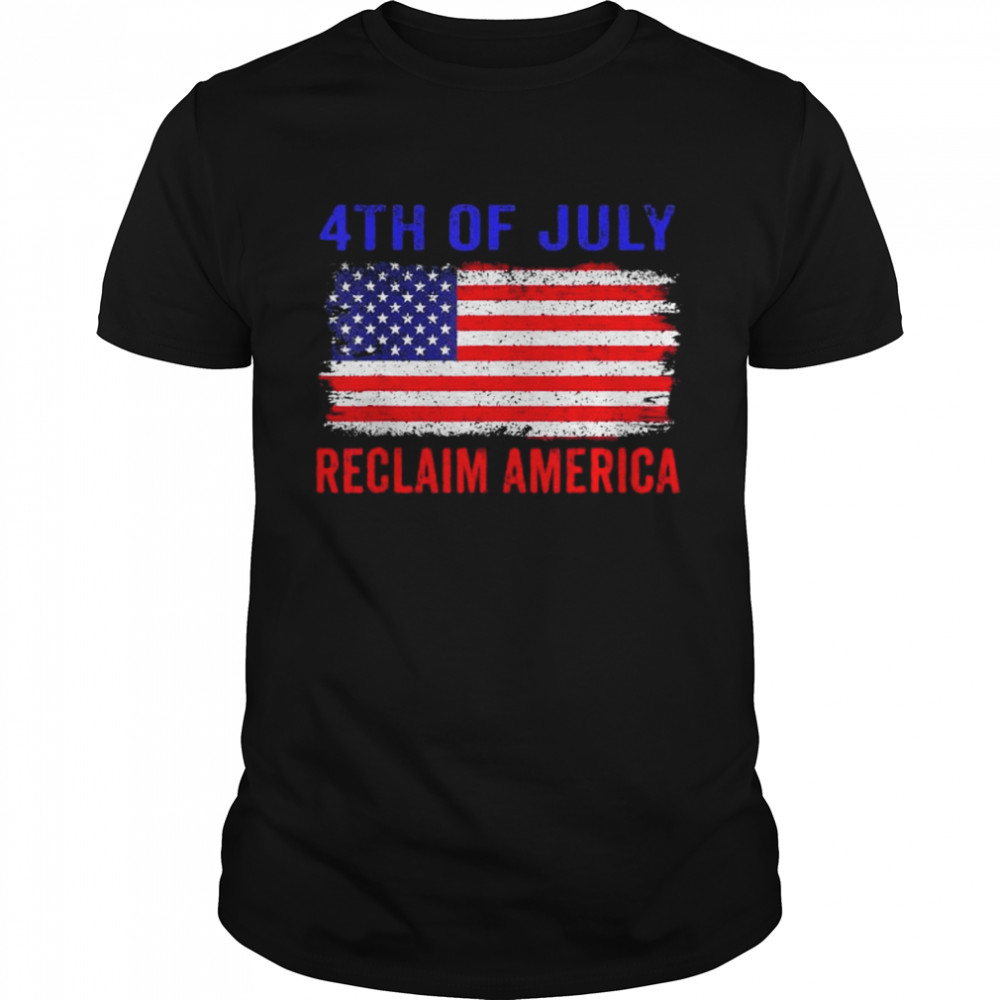 4Th Of July Reclaim America Trump Support Shirt