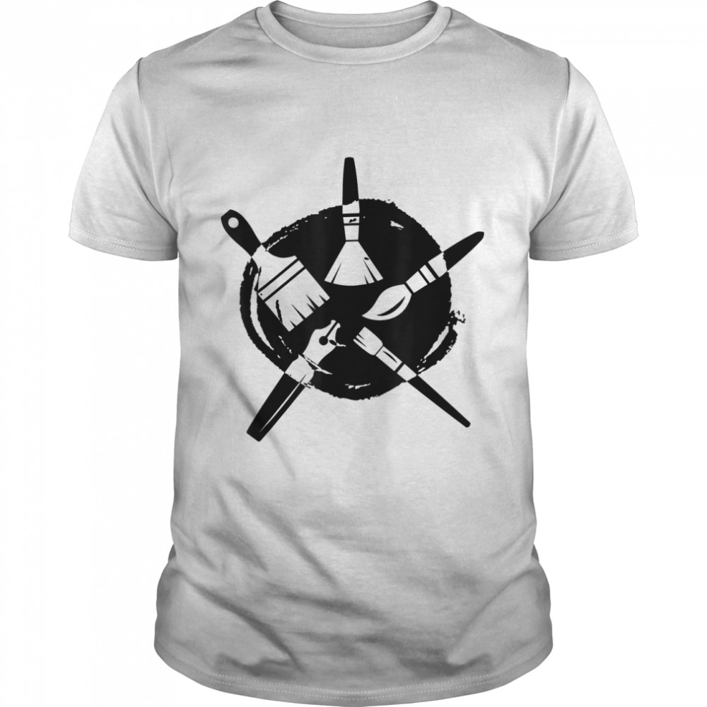 Awesome Artist Brushes Painter Birthday Gift T-Shirt