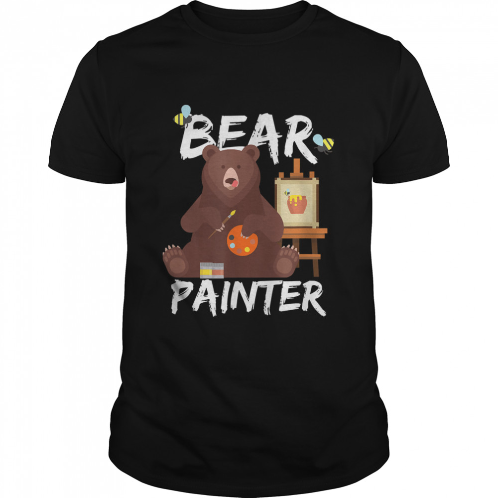 Bear Paint Colorful Pictures Art Lover Funny Gift T-Shirt