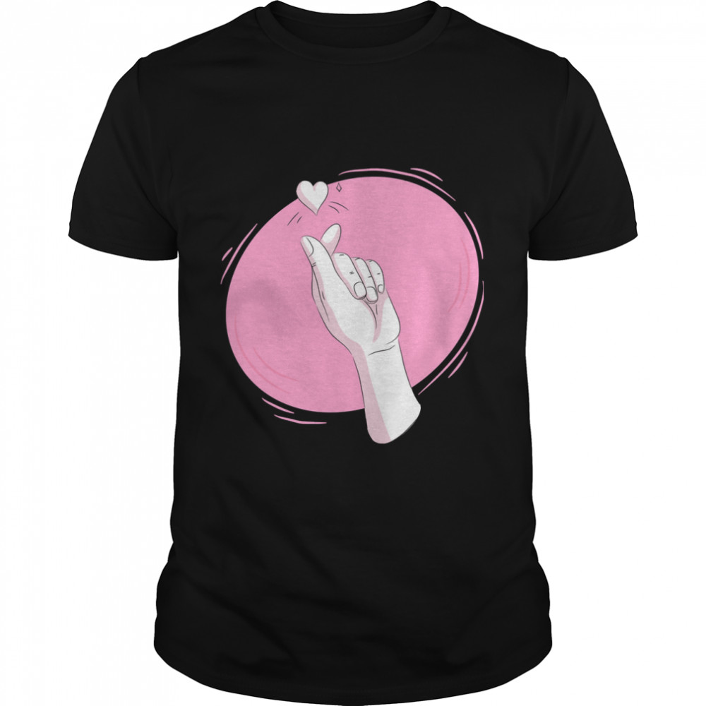 Cute Finger Heart Sign K-Pop Kpop Korean Pop Bts Classic T-Shirt Essential T-Shirt