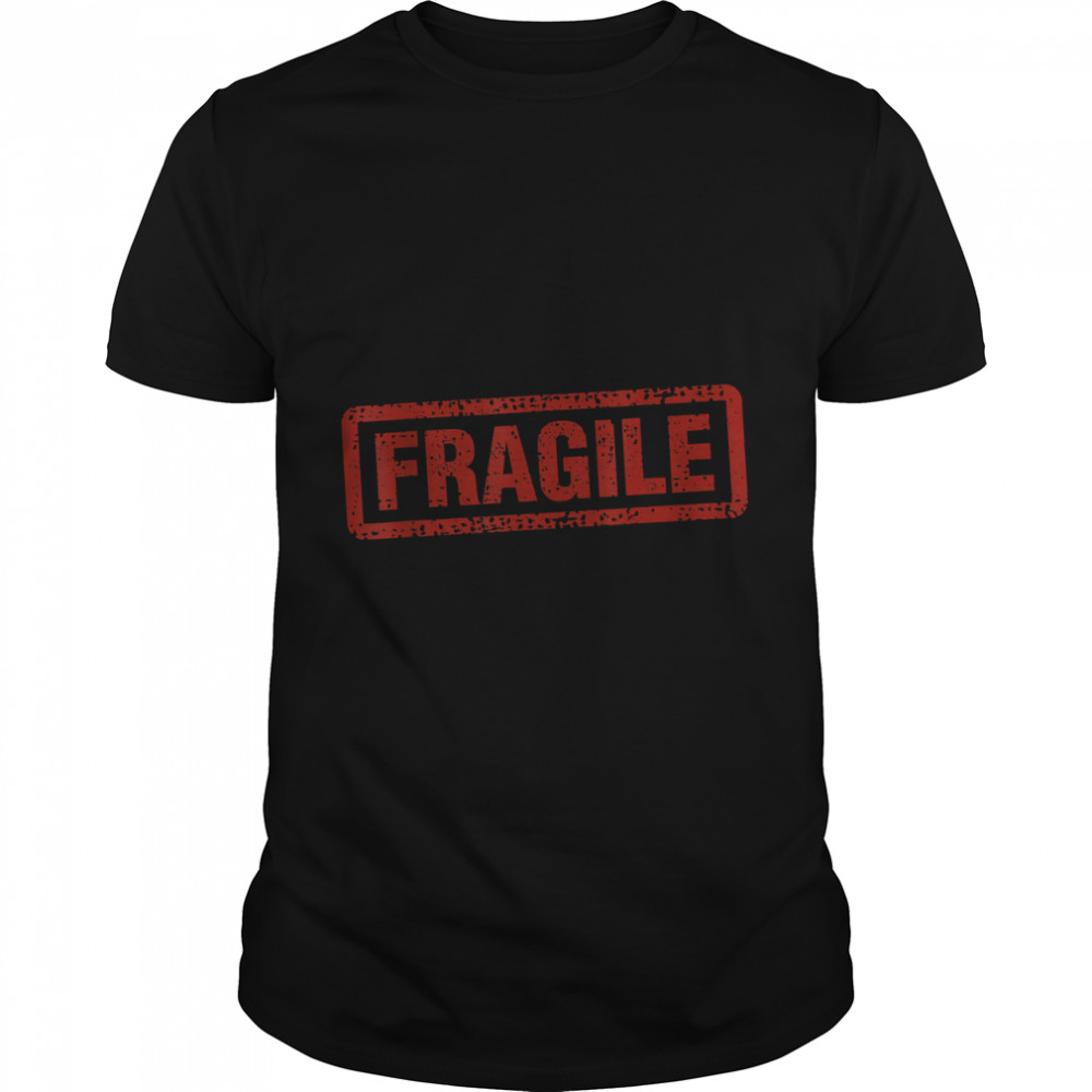 Distressed Grunge Stamp Fragile T- Classic Men's T-shirt