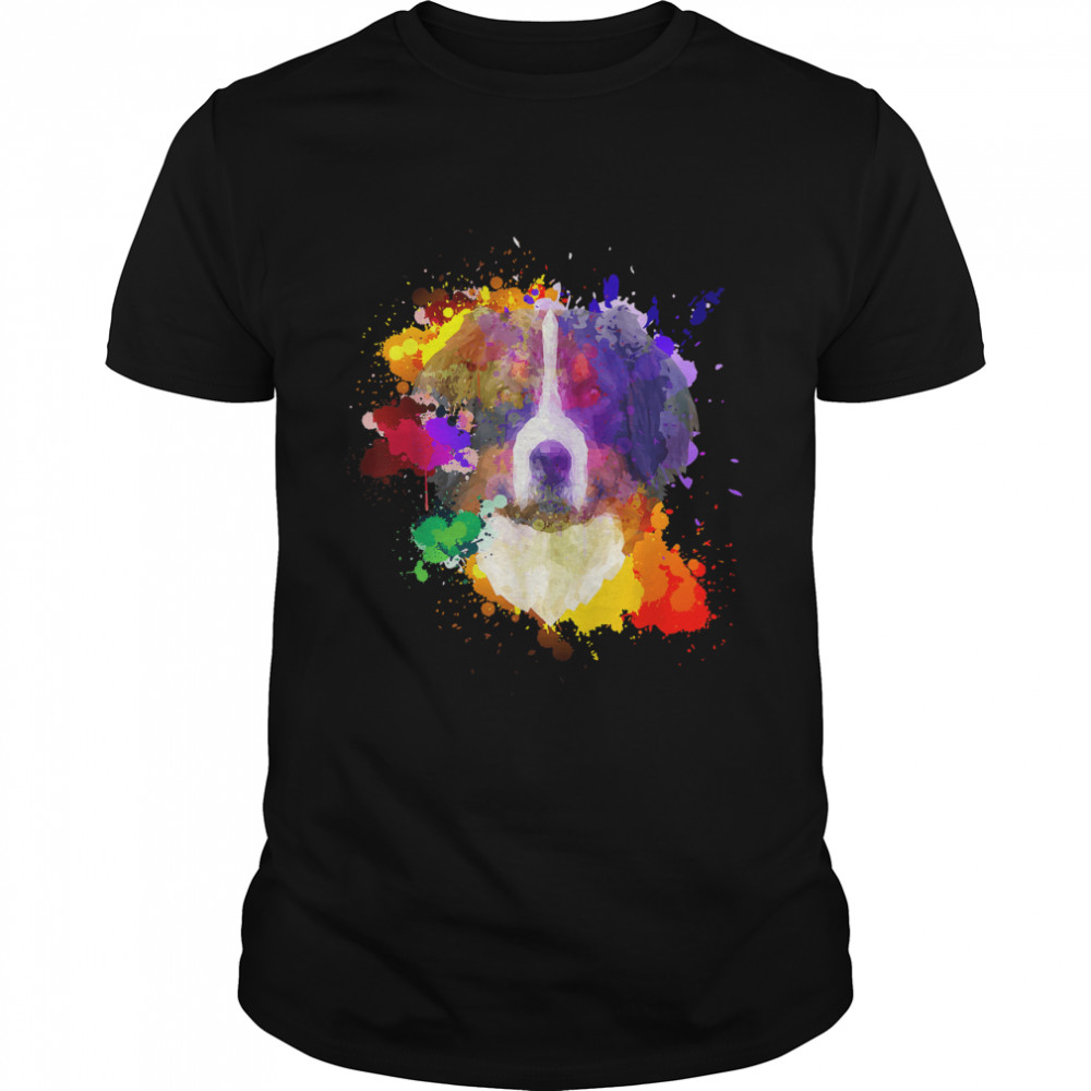 Dog Lover Color Splash Animal Lover Funny Gift T-Shirt