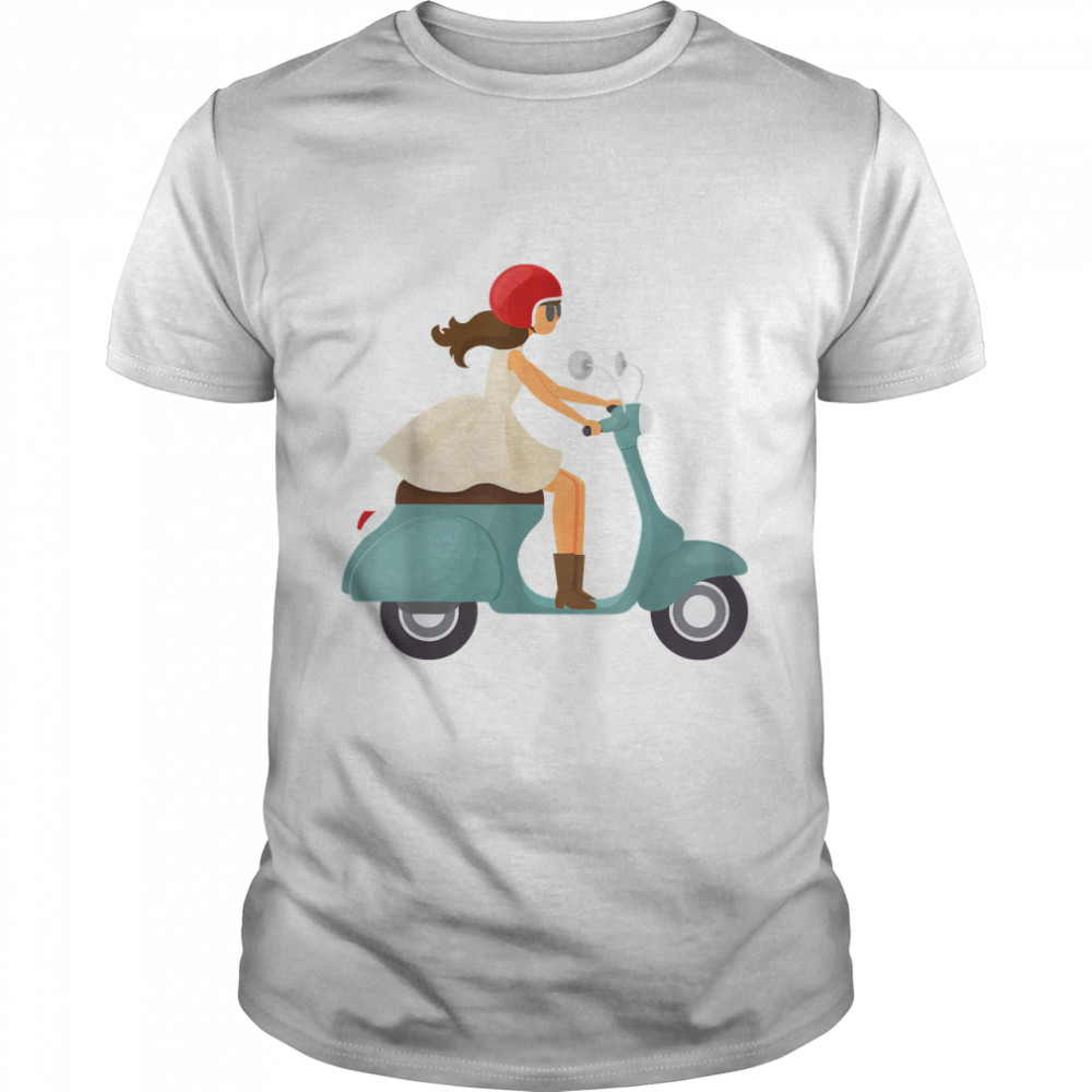 Girl On A Scooter T-Shirt