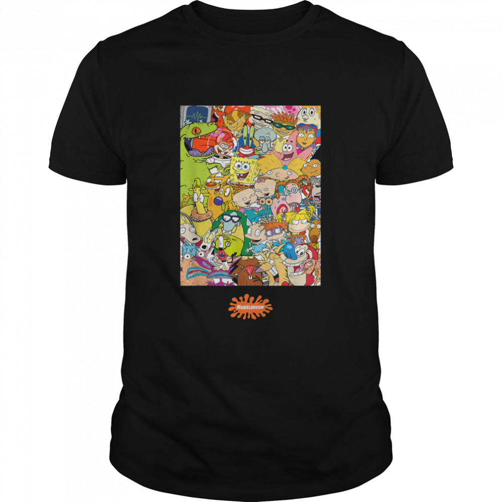 Group Shot Center Square All 90S Characters T-Shirt