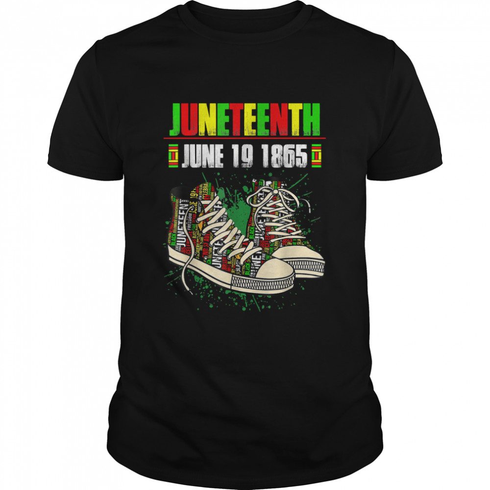 Juneteenth Shoes Black Pride African American Independence T-Shirt
