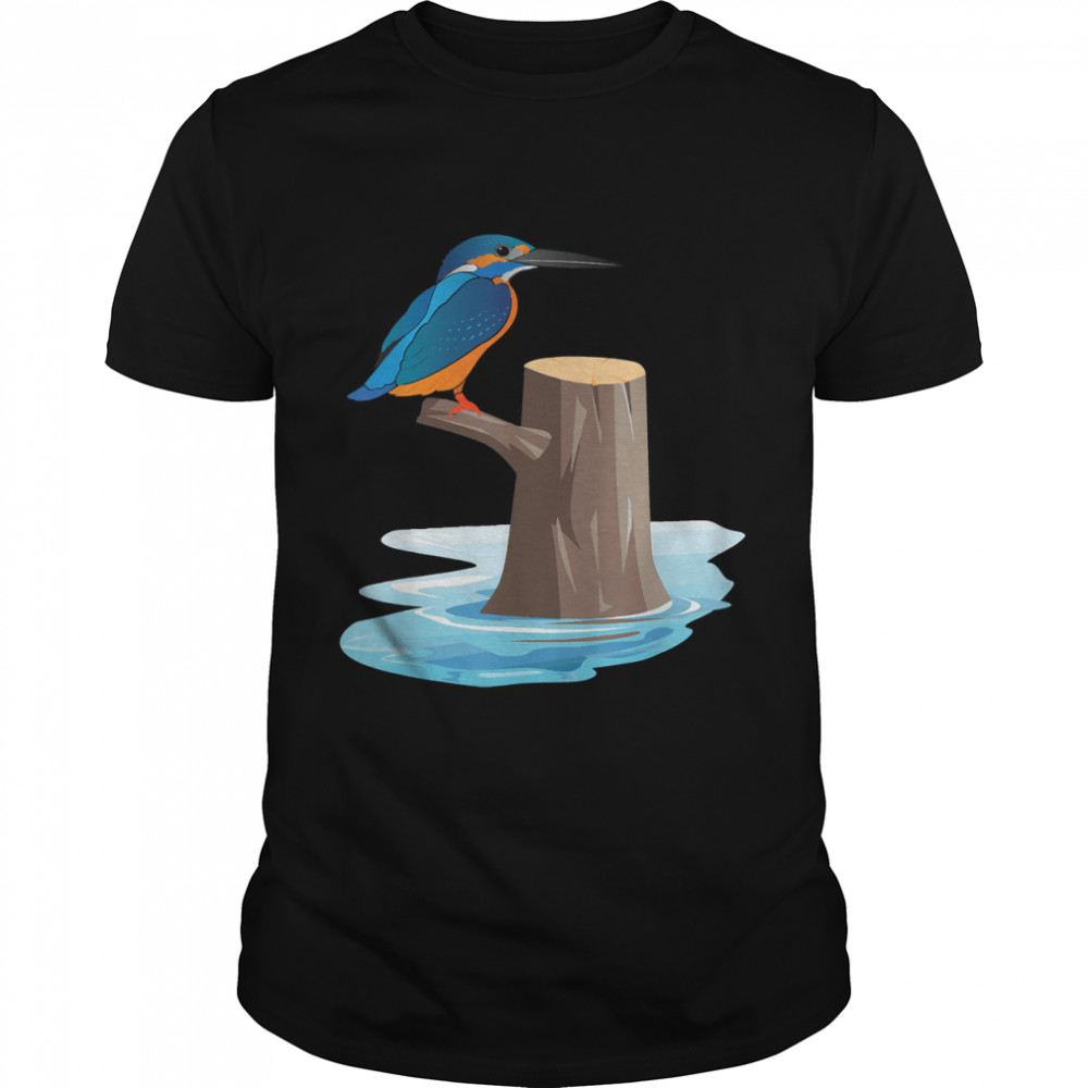 Kingfisher Bird Artistic & Colorful Bird Lover Gift T-Shirt