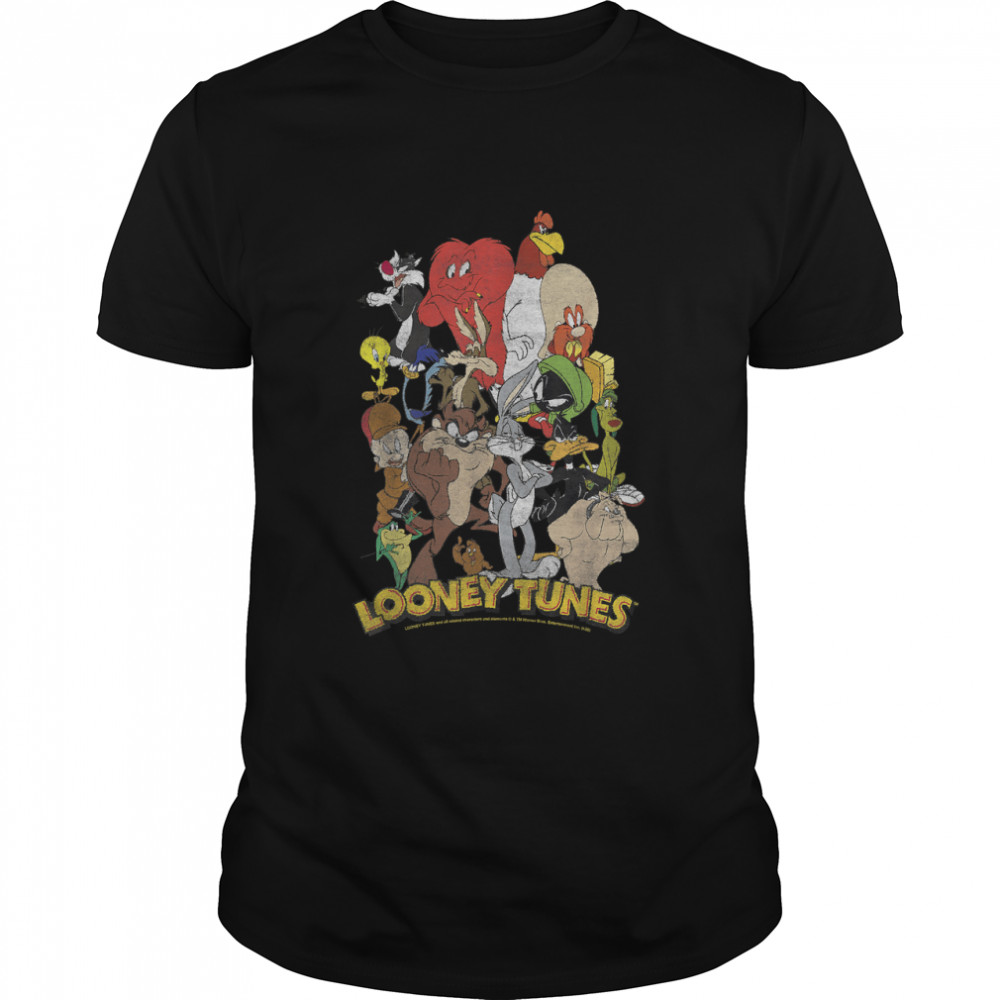 Looney Tunes Character Stack Group Shot T-Shirt