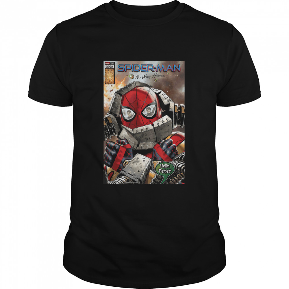 Marvel Spider-Man No Way Home Doc Ock Hello Peter Comic T-Shirt