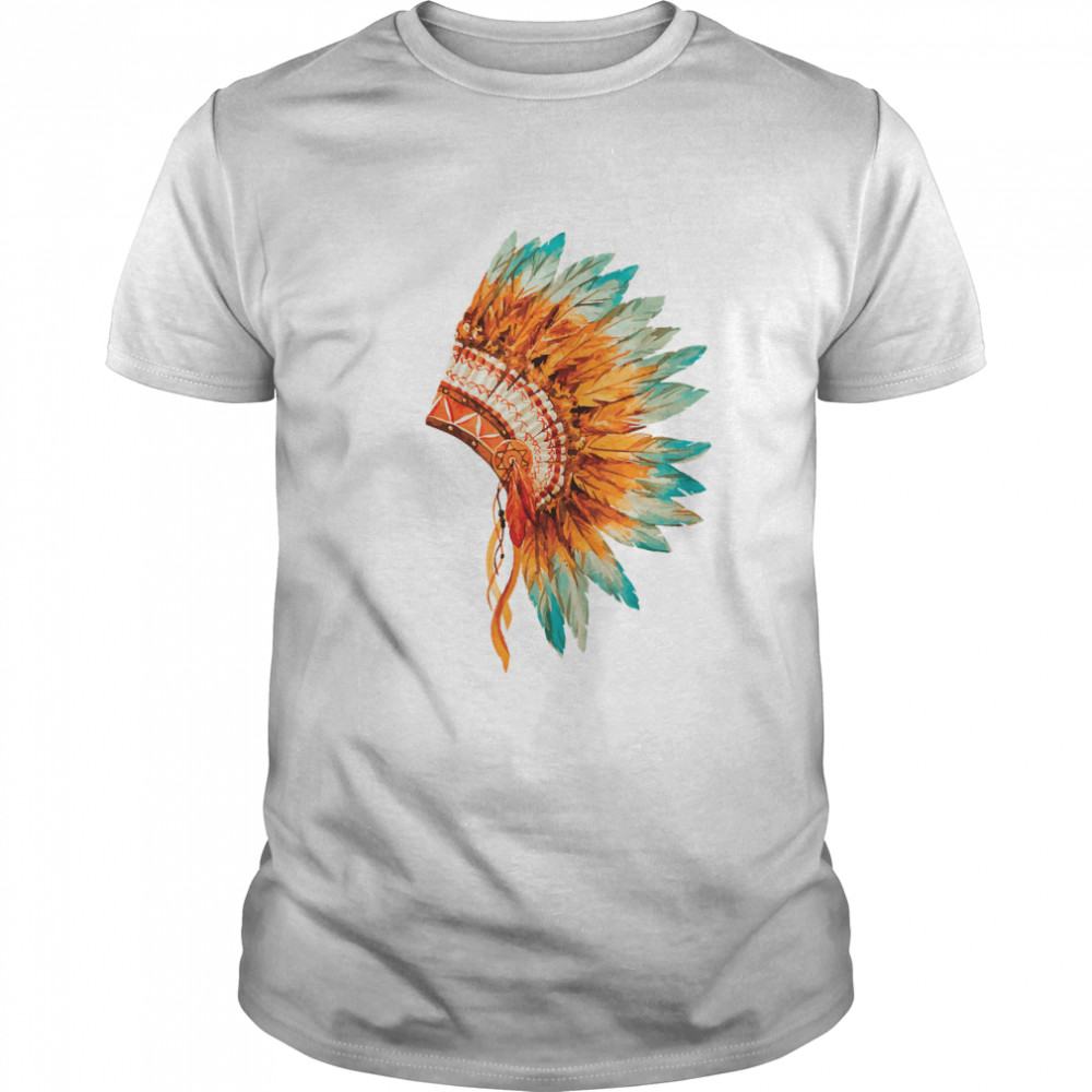 Native American Indian Tribe Headdress T-Shirt