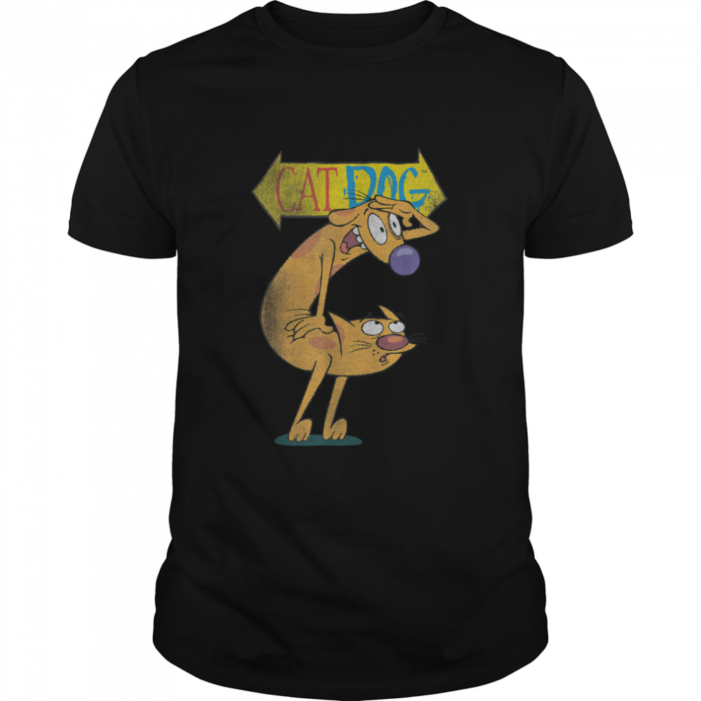 Nickelodeon Catdog Character Logo T-Shirt