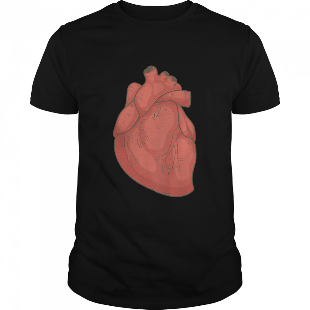 Realistic Anatomically Correct Heart T-Shirt
