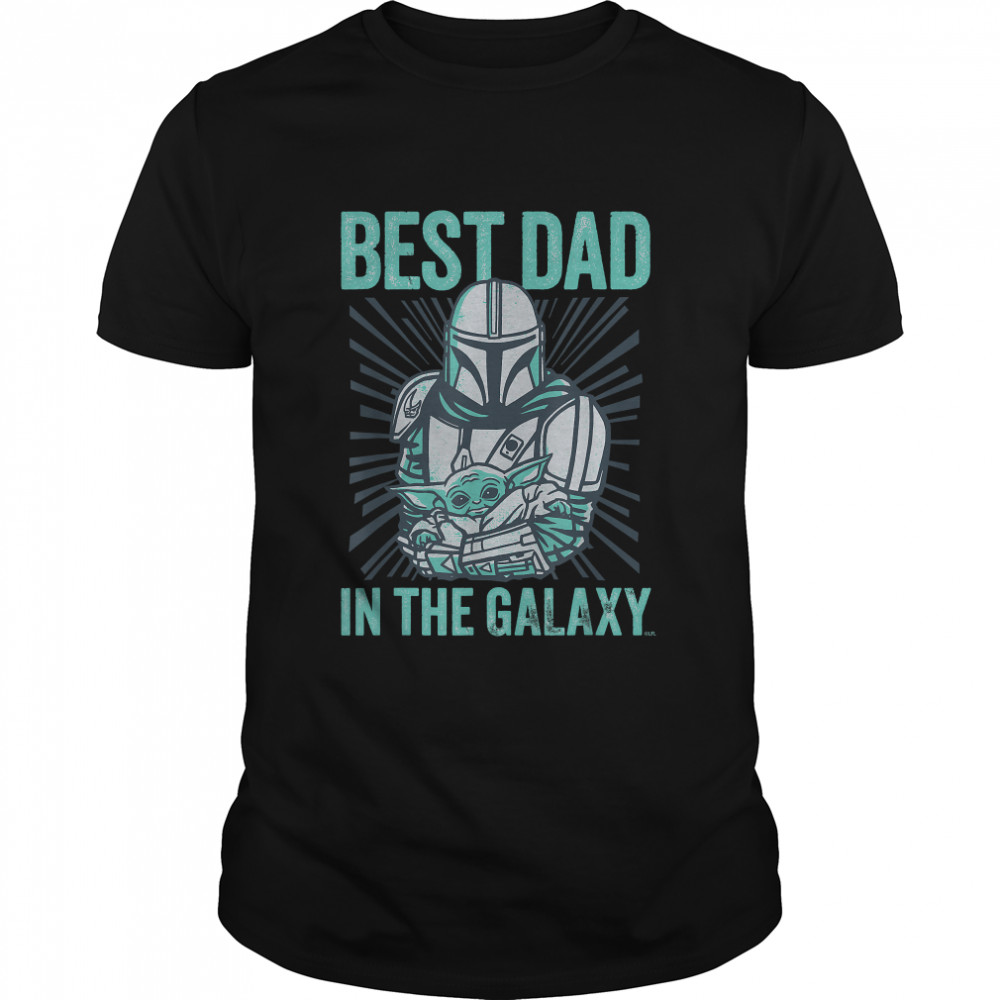 Star Wars The Mandalorian And Grogu Best Dad In The Galaxy T-Shirt