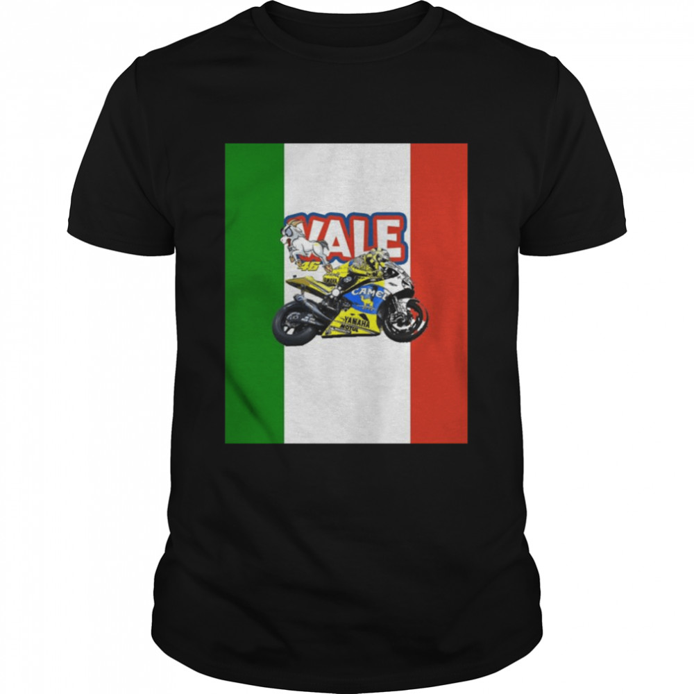 The Goat Design Graphic Valentino Rossi Motorbike Racing Shirt