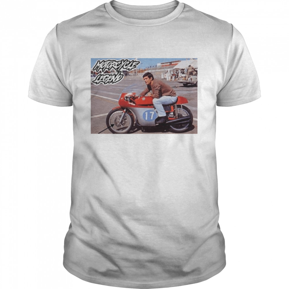 Young Giacomo Agostini Motorcycle Legend Mv Agusta Era Motorcycle Race Shirt