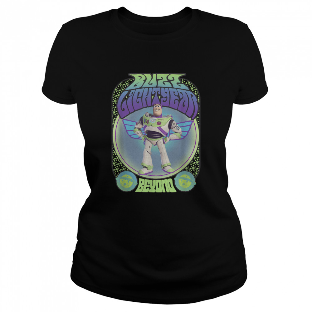 Disney Pixar Toy Story Buzz Lightyear Seventies Poster T- Classic Women's T-shirt