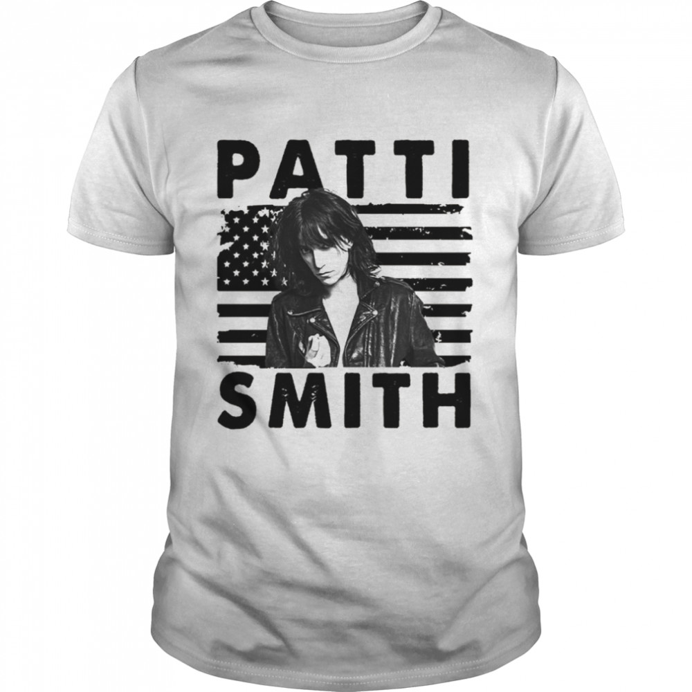 Retro American Flag Patti Smith Music shirt