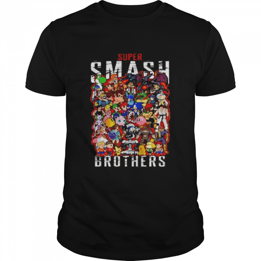 Super smash brothers characters shirt