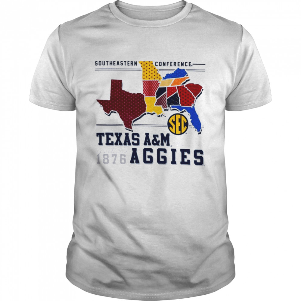 Texas A&M Aggies SEC Map Shirt
