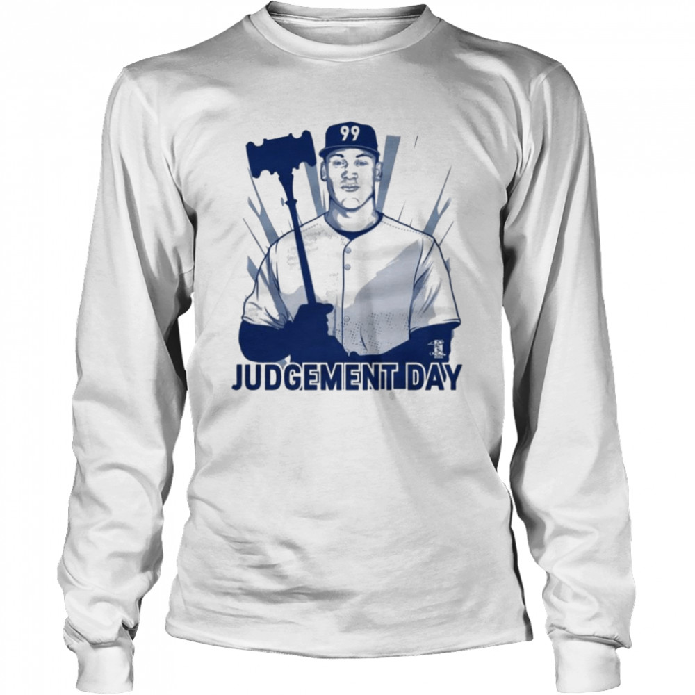 Aaron Judge New York Yankees baseball 99 judgement day shirt Long Sleeved T-shirt
