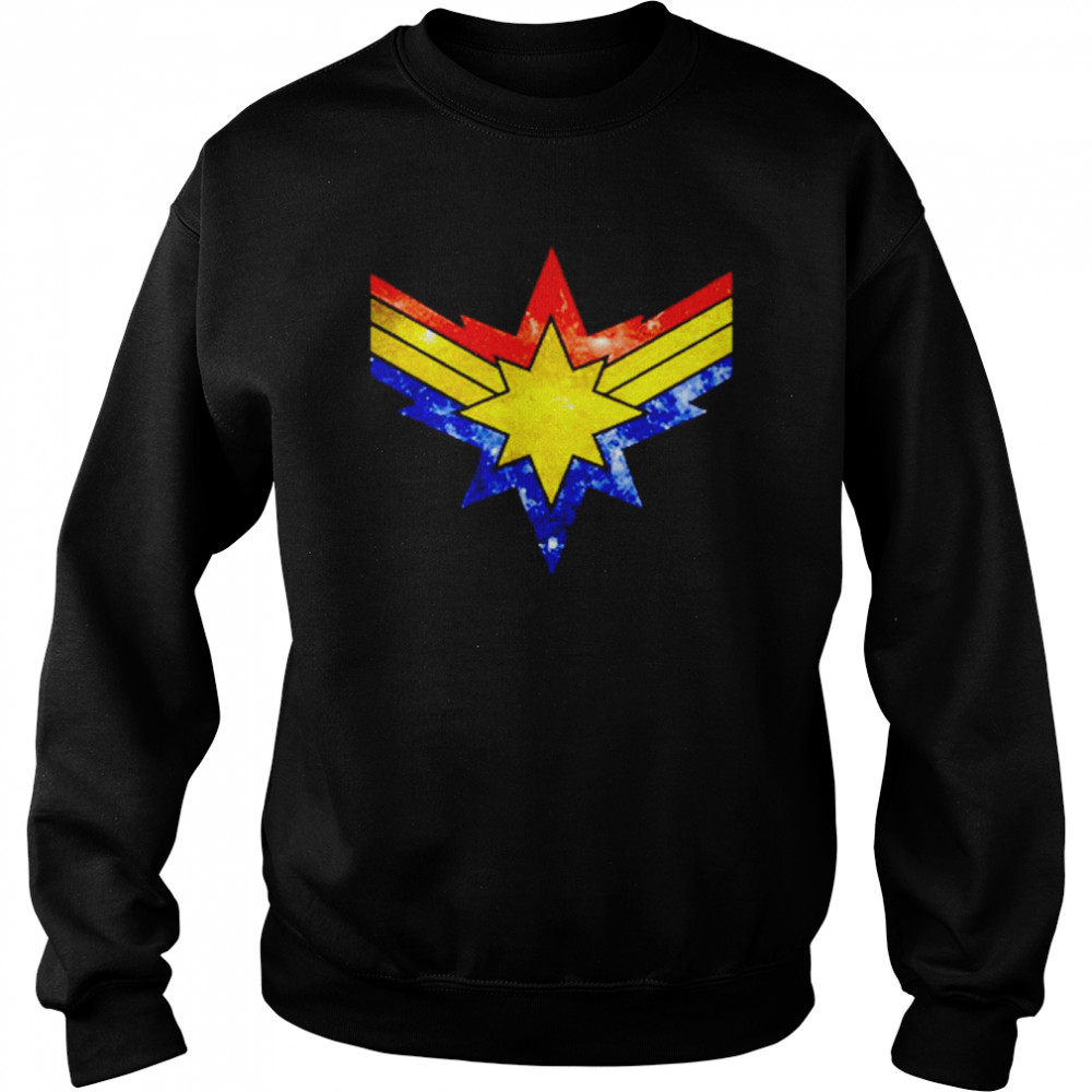 Captain Marvel punch holes in the sky shirt Unisex Sweatshirt