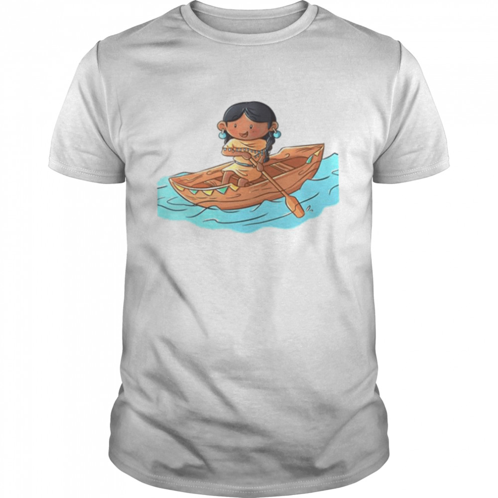 Chibi Art Pocahontas Canoe Pugahontas Shirt