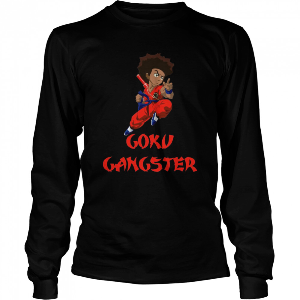 Goku Version Huey From Huey The Boondocks shirt Long Sleeved T-shirt