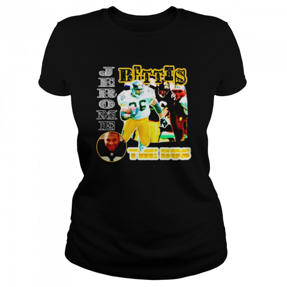 Jerome Bettis The Bus Pittsburgh Steelers shirt Classic Women's T-shirt