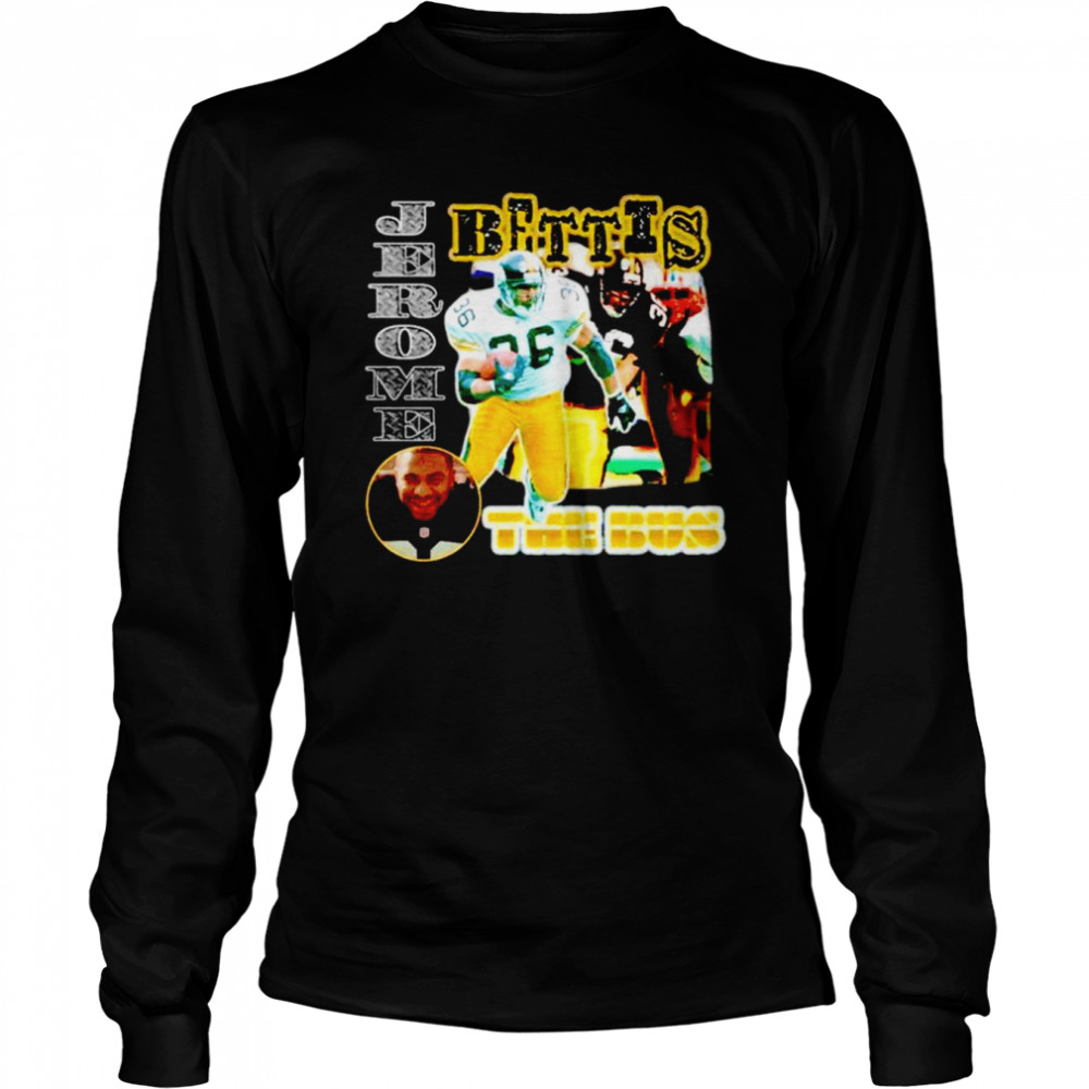 Jerome Bettis The Bus Pittsburgh Steelers shirt Long Sleeved T-shirt