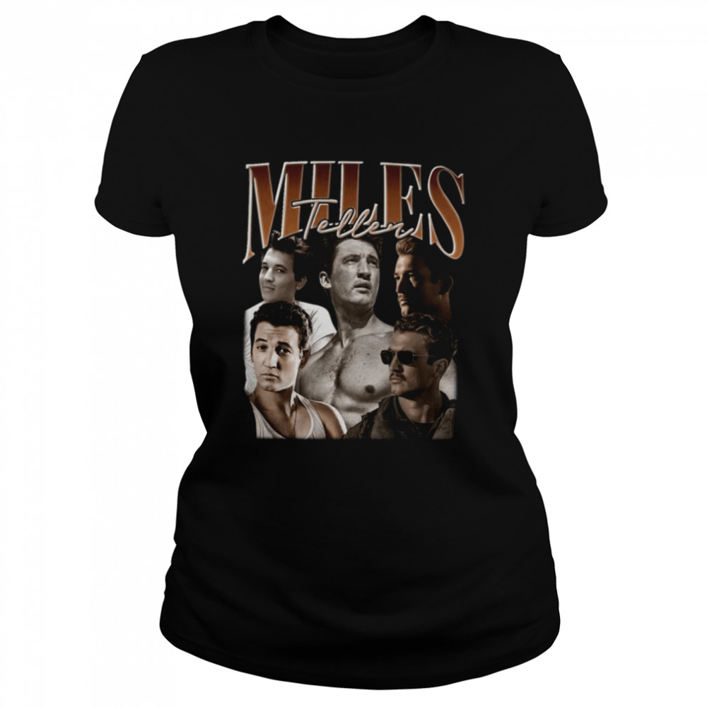 Miles Teller Collage Vintage 90s shirt Classic Women's T-shirt